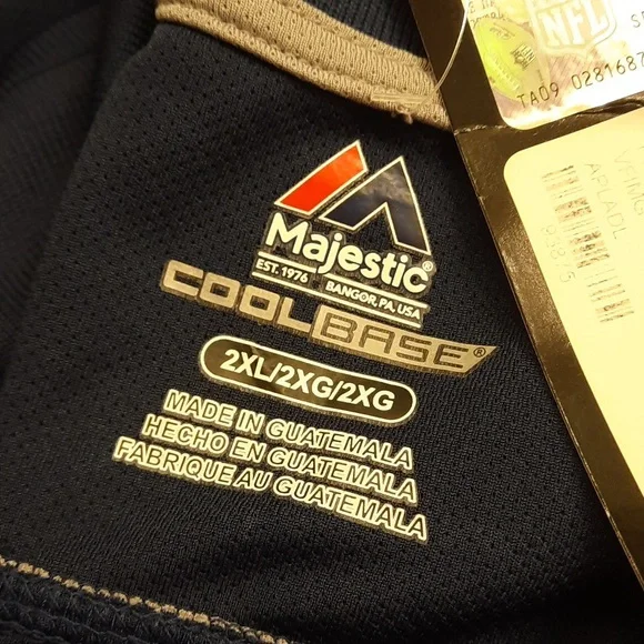 NWT, New England Patriots Majestic Cool Base Polo Shirt - Picture 9 of 10